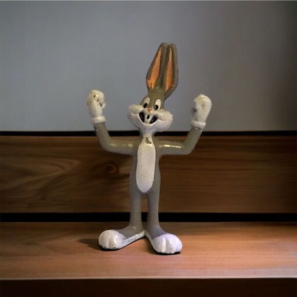Vintage 1991 Bugs Bunny PVC Figure Warner Bros Looney Toons 3.5" Tall Loose - Picture 1 of 6